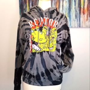 🦖1991 Reptar vs Godzilla Rugrats Tie Dye Hoodie